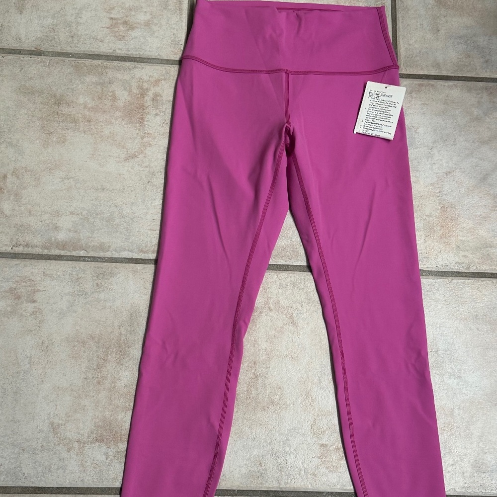 New Lululemon Wunder Train leggings in Pow Pink Tone